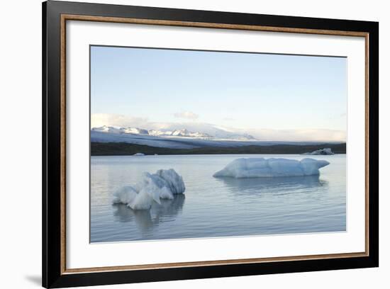 Icebergs, Ice Sculptures, Glacier Lagoon Fjallsarlon, South Iceland-Julia Wellner-Framed Photographic Print