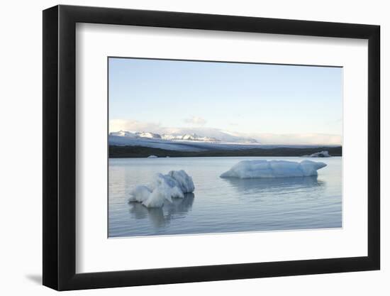 Icebergs, Ice Sculptures, Glacier Lagoon Fjallsarlon, South Iceland-Julia Wellner-Framed Photographic Print