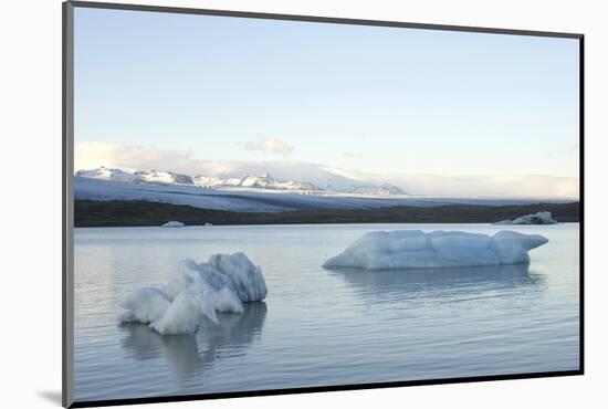 Icebergs, Ice Sculptures, Glacier Lagoon Fjallsarlon, South Iceland-Julia Wellner-Mounted Photographic Print