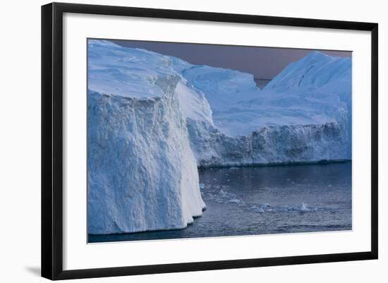 Icebergs in Ilulissat Icefjord, Greenland, Denmark, Polar Regions-Sergio Pitamitz-Framed Photographic Print