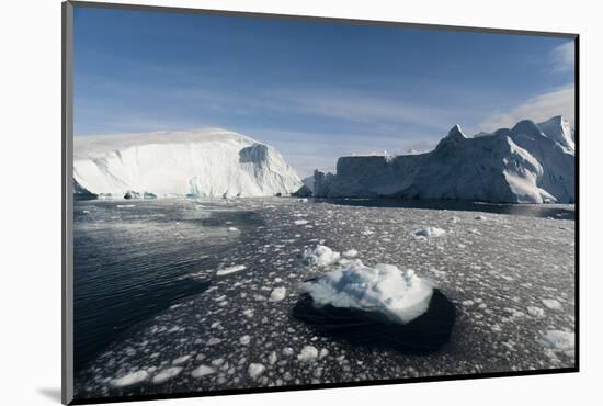 Icebergs in Ilulissat Icefjord, Greenland, Denmark, Polar Regions-Sergio Pitamitz-Mounted Photographic Print