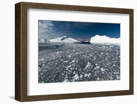 Icebergs in Ilulissat Icefjord, Greenland, Denmark, Polar Regions-Sergio Pitamitz-Framed Photographic Print