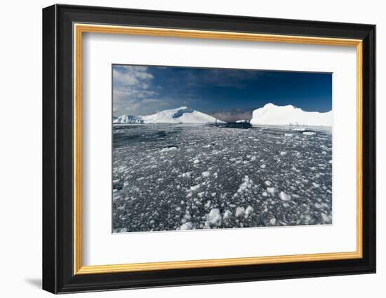 Icebergs in Ilulissat Icefjord, Greenland, Denmark, Polar Regions-Sergio Pitamitz-Framed Photographic Print