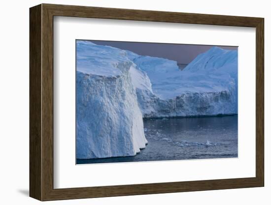 Icebergs in Ilulissat Icefjord, Greenland, Denmark, Polar Regions-Sergio Pitamitz-Framed Photographic Print