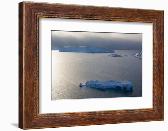 Icebergs in Ilulissat Icefjord, Greenland, Denmark, Polar Regions-Sergio Pitamitz-Framed Photographic Print