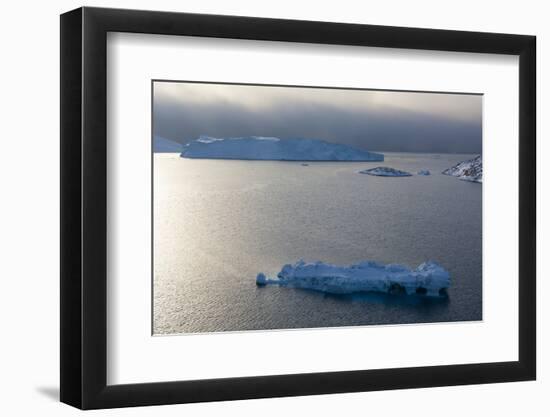 Icebergs in Ilulissat Icefjord, Greenland, Denmark, Polar Regions-Sergio Pitamitz-Framed Photographic Print