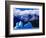 Icebergs in Lake Grey and Mountains of the Macizo Paine Massif, Patagonia, Chile-Richard I'Anson-Framed Photographic Print