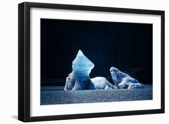 Icebergs In Lowell Lake, Canada-David Nunuk-Framed Photographic Print