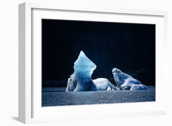 Icebergs In Lowell Lake, Canada-David Nunuk-Framed Photographic Print