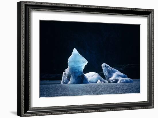 Icebergs In Lowell Lake, Canada-David Nunuk-Framed Photographic Print