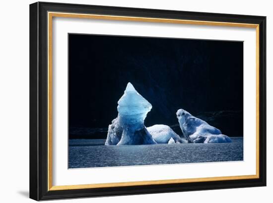 Icebergs In Lowell Lake, Canada-David Nunuk-Framed Photographic Print