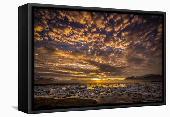 Icebergs-Jokulsarlon Glacial Lagoon, Breidamerkurjokull Glacier, Vatnajokull Ice Cap, Iceland-Ragnar Th Sigurdsson-Framed Premier Image Canvas