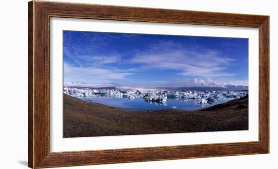 Icebergs, Jokulsarlon Glacial Lagoon, Iceland-null-Framed Photographic Print