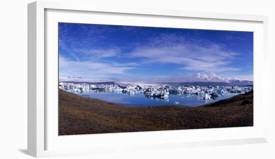Icebergs, Jokulsarlon Glacial Lagoon, Iceland-null-Framed Photographic Print