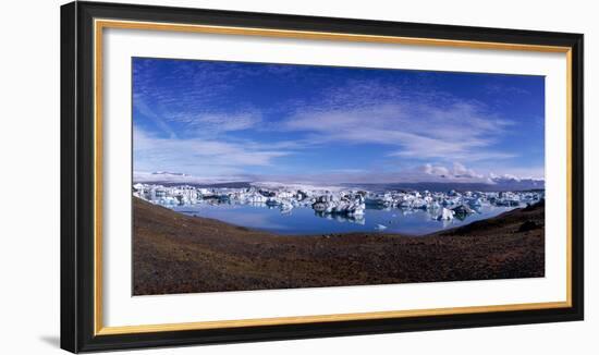 Icebergs, Jokulsarlon Glacial Lagoon, Iceland-null-Framed Photographic Print