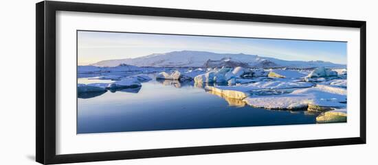 Icebergs, Jokulsarlon Glacier Lake, South Iceland-Peter Adams-Framed Photographic Print