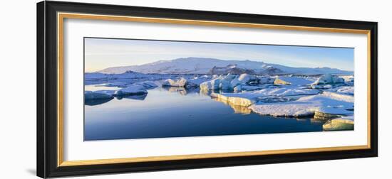 Icebergs, Jokulsarlon Glacier Lake, South Iceland-Peter Adams-Framed Photographic Print