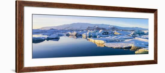 Icebergs, Jokulsarlon Glacier Lake, South Iceland-Peter Adams-Framed Photographic Print