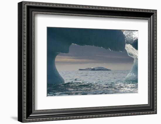 Icebergs, Nunavut and Northwest Territories, Canada-Raul Touzon-Framed Photographic Print