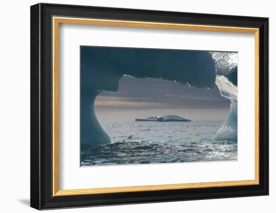 Icebergs, Nunavut and Northwest Territories, Canada-Raul Touzon-Framed Photographic Print