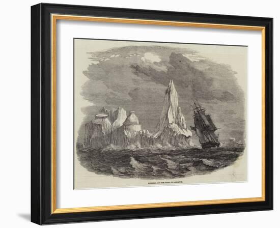 Icebergs Off the Coast of Labrador-null-Framed Giclee Print