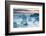 Icebergs on the Black Beach in Southern Iceland-Alex Saberi-Framed Photographic Print