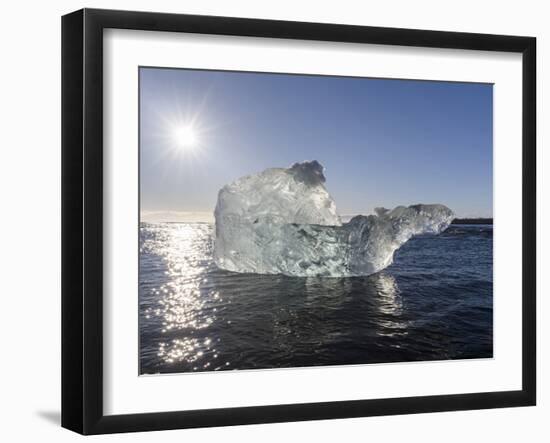 Icebergs , the Vatnajokull National Park, Iceland-Martin Zwick-Framed Photographic Print