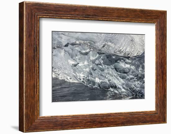 Icebergs , the Vatnajokull National Park, Iceland-Martin Zwick-Framed Photographic Print