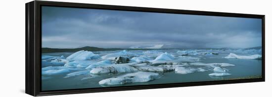 Icebergs-Chris Madeley-Framed Premier Image Canvas