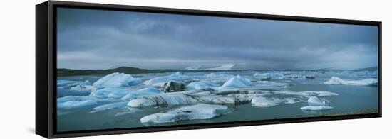 Icebergs-Chris Madeley-Framed Premier Image Canvas
