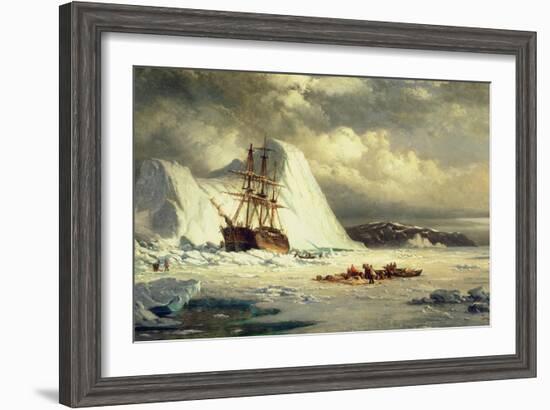 Icebound Ship, C.1880-William Bradford-Framed Giclee Print