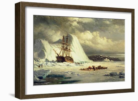 Icebound Ship, C.1880-William Bradford-Framed Giclee Print