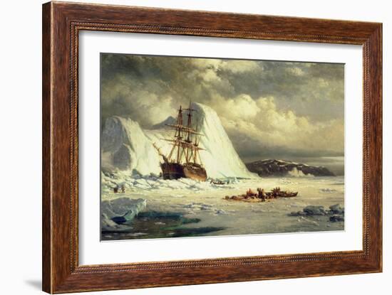 Icebound Ship, C.1880-William Bradford-Framed Giclee Print