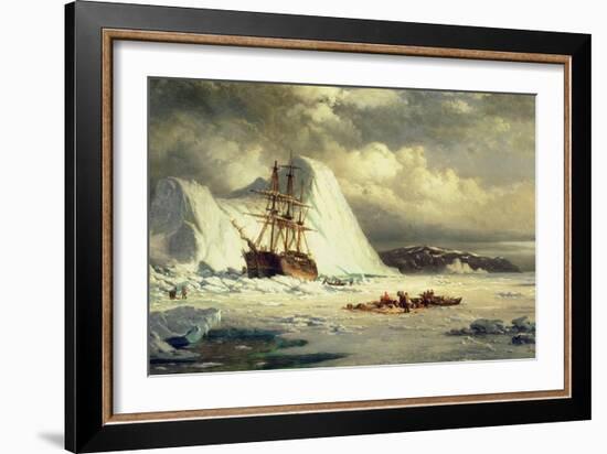 Icebound Ship, C.1880-William Bradford-Framed Giclee Print