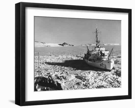 Icebreaker Ship Used in Antarctic Expedition-null-Framed Photographic Print