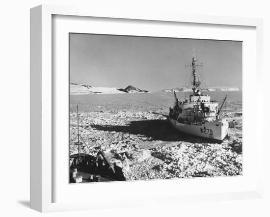 Icebreaker Ship Used in Antarctic Expedition-null-Framed Photographic Print