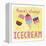 Icecream-Erin Clark-Framed Premier Image Canvas