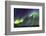 Iceland, Akureyri. Northern Lights glowing.-Ellen Goff-Framed Photographic Print