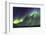 Iceland, Akureyri. Northern Lights glowing.-Ellen Goff-Framed Photographic Print