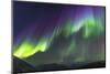 Iceland, Akureyri. Northern Lights glowing.-Ellen Goff-Mounted Photographic Print