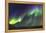 Iceland, Akureyri. Northern Lights glowing.-Ellen Goff-Framed Premier Image Canvas