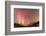 Iceland, Akureyri. Northern Lights glowing.-Ellen Goff-Framed Photographic Print