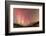 Iceland, Akureyri. Northern Lights glowing.-Ellen Goff-Framed Photographic Print