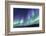 Iceland, Akureyri. Northern Lights glowing.-Ellen Goff-Framed Photographic Print