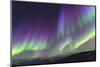 Iceland, Akureyri. The northern lights glow in unbelievable colors.-Ellen Goff-Mounted Photographic Print