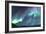 Iceland, Akureyri. The northern lights glow in unbelievable colors.-Ellen Goff-Framed Photographic Print