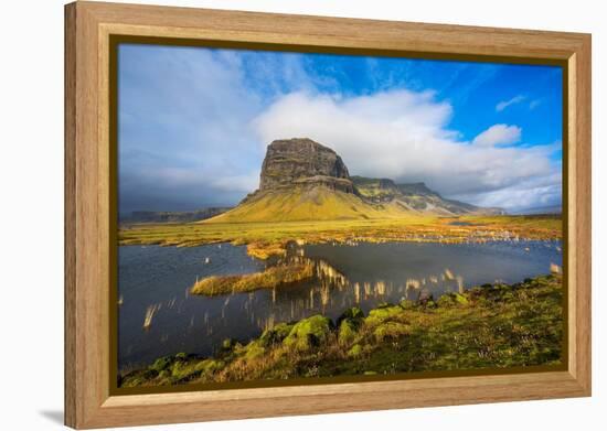 Iceland big stone-Marco Carmassi-Framed Premier Image Canvas