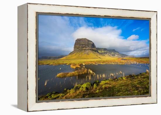 Iceland big stone-Marco Carmassi-Framed Premier Image Canvas