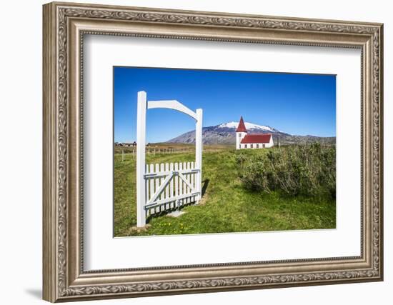 Iceland, Church in Hellnar, Snaefellsnes National Park-Miva Stock-Framed Photographic Print