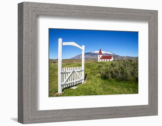 Iceland, Church in Hellnar, Snaefellsnes National Park-Miva Stock-Framed Photographic Print